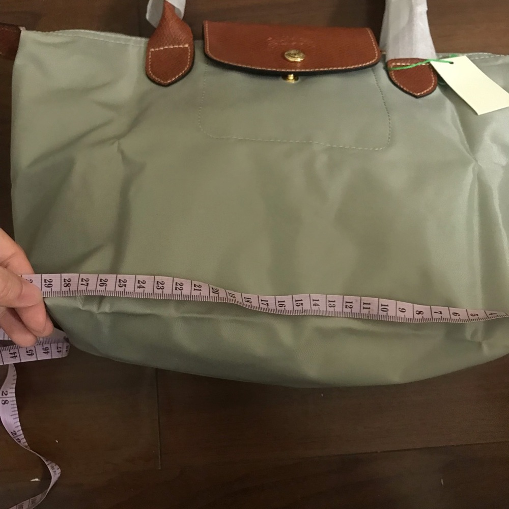 Longchamp Tote in Pebble Body with Brown Leather Flap - Picture 6 of 10
